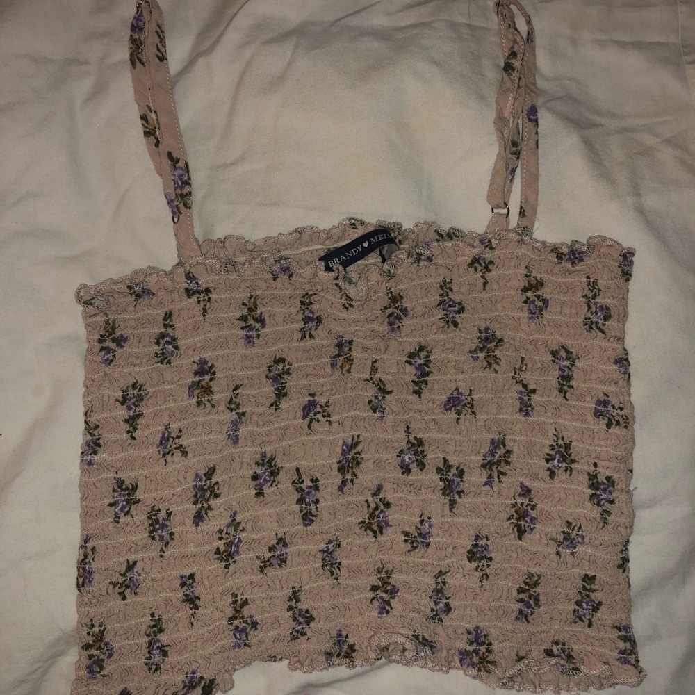 Floral Tank Top Cropped